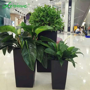 Pots hauts légers Leizisure pour décoration intérieure, grands pots à fleurs en plastique auto-arrosants - Product Image 4