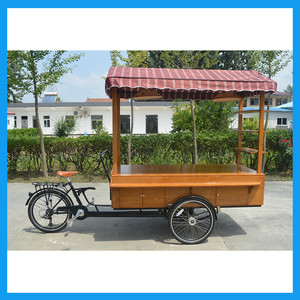 Material de madera de Tres Ruedas Eléctrica Pedal Assist Café Moto Carro Móvil de Alimentos - Product Image 5