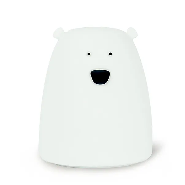 6 Lighting Modes Timing Off USB Rechargeable Children Night Light LED Cute Silicone Bear Lamp