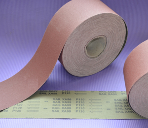 Maßgefertigte Aluminiumoxid-Schleifpapierrollen 60er Körnung Schleifleinen mit Stoffrücken Weiches Schleifpapier für Oberflächenpolitur - Product Image 3