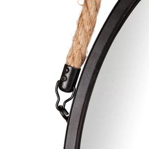 Bagno moderno Rotondo Decorativo <span class=keywords><strong>Specchio</strong></span> nero <span class=keywords><strong>con</strong></span> la <span class=keywords><strong>Corda</strong></span> - Product Image 3