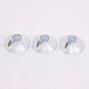Transparent Non-toxic Pvc Suction Cup with Metal Wire <b>Hook</b> - Product Image 1