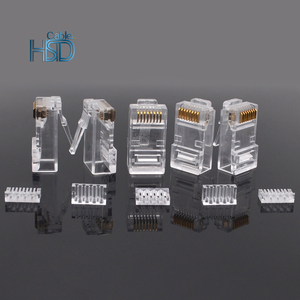 100 pièces/paquet Cat6A Ethernet réseau interne RJ45 connecteur mâle non blindé 6A 8 broches Type 8P8C connecteur - Product Image 3