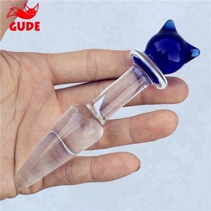Güzel Mavi Kedi Kristal Cam Butt Plug <span class=keywords><strong>Anal</strong></span> Seks Oyuncak Için Çiftler Seks Sevinç - Product Image 2