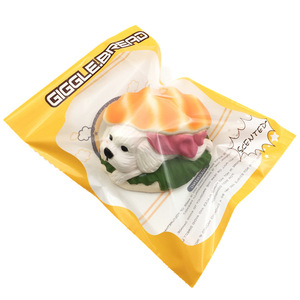 Jouets éducatifs forme douce Kawaii Dog Hamburger Slow Rising Anti-stress Squishies Toys - Product Image 6