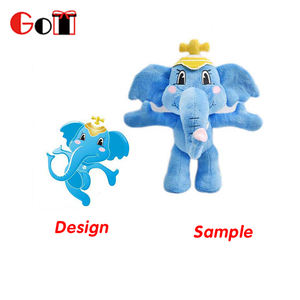 Alta calidad de felpa juguete del bebé elefante lindo suave Juguetes - Product Image 5