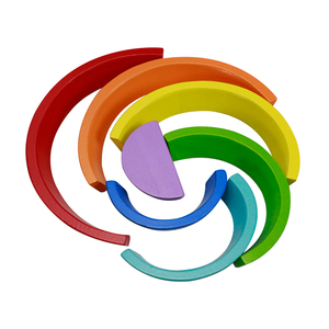 Blocs de construction <span class=keywords><strong>en</strong></span> <span class=keywords><strong>bois</strong></span> <span class=keywords><strong>Montessori</strong></span> <span class=keywords><strong>arc</strong></span>-<span class=keywords><strong>en</strong></span>-<span class=keywords><strong>ciel</strong></span> empilables, jeu d'apprentissage, blocs de construction familiaux - Product Image 5