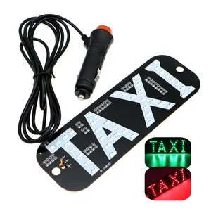 Red/Green Dual Colors Switching Led TAXI Light DC 12V with Control Button