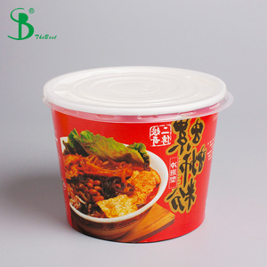 Bol à emporter <span class=keywords><strong>en</strong></span> papier <span class=keywords><strong>de</strong></span> soupe chaude biodégradable pour petit déjeuner, bol à emporter, tasse Restaurant avec couvercle - Product Image 5