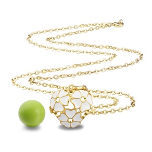 Merryshine 18 K Or Bijoux Daisy Fleur <span class=keywords><strong>Perle</strong></span> Cristal Collier Ange Appelant Pendentif Chaîne - Product Image 6