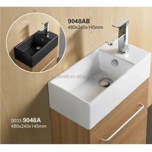 Chaozhou Popular Models Bathroom ceramic table top art wash hand basin with Space saving