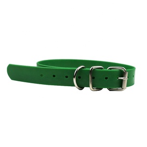 <span class=keywords><strong>Collar</strong></span> de cuello de perro de PVC impermeable ecológico, 6 colores vivos, accesorio personalizado para mascotas, duradero, sólido, hecho de plástico ecológico - Product Image 6