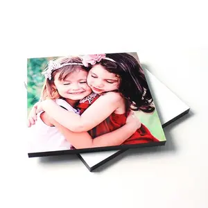 Amostra grátis em branco sublimação mdf bebê foto quadro desktop personalizado calor transferência sublimada impressão foto