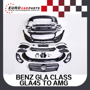 Kit Carrozzeria GLA45 per Mercedes-Benz <span class=keywords><strong>GLA</strong></span> Classe <span class=keywords><strong>X156</strong></span>, da GLA200 GLA220 GLA260 a GLA45, Paraurti Anteriore e Posteriore - Product Image 2