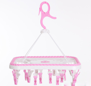 Móc Treo Quần Áo Bằng Nhựa 20 Chốt Hình Tròn Có Khóa Hình Trái Tim - Product Image 6