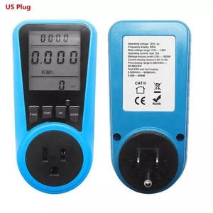AC <strong>Power</strong> <strong>Meter</strong> 230V 50Hz US EU <strong>Plug</strong> in Socket Analyzer Digital Wattmeter Watt Energy Monitor Display Time Volt Amp Herz Watt Kwh - Product Image 1