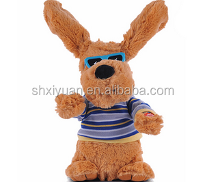 Cane peluche con occhiali giocattoli <span class=keywords><strong>divertenti</strong></span> cane farcito morbido - Product Image 4