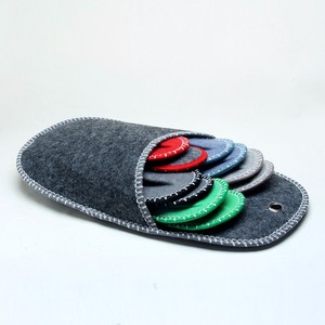 5 in 1 <strong>Felt</strong> Bag Cheap Indoor House Guest <strong>slippers</strong> Set - Product Image 2