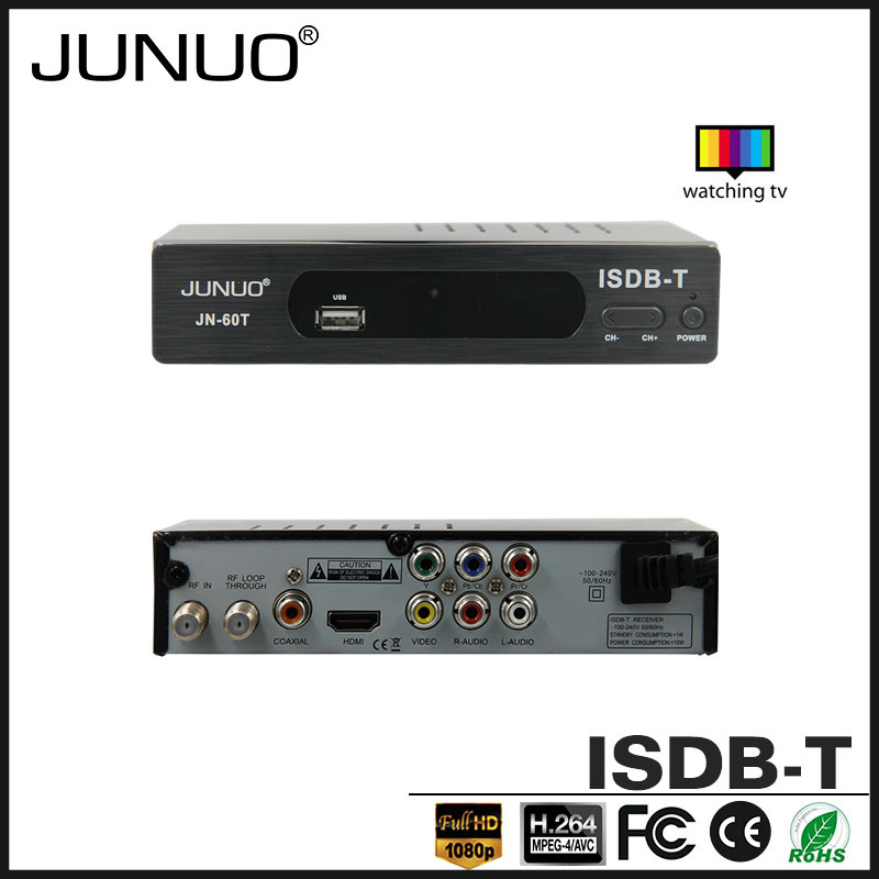 Junuo OEM al aire libre fuerte señal recepción HD mstar Ecuador digital Set Top Box receptor de TV digital