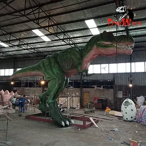 Al aire libre parque de atracciones animatronic vida realista tamaño mecanizada modelo de dinosaurio en venta