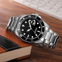 Montre automatique pour hommes au design unique avec fond transparent et dôme en cristal nh35 montre à mouvement automatique saat
