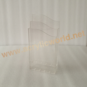 Porte-revues mural en acrylique transparent personnalisé personnalisé/porte-brochure dépliant personnalisé présentoir de brochure - Product Image 3