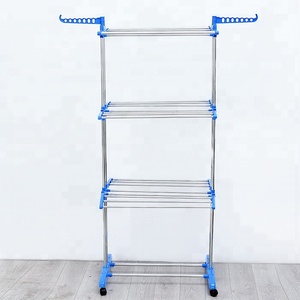 Opvouwbare rvs jassen handdoeken <span class=keywords><strong>shirts</strong></span> kledingstuk droogrek kleding vouwen opvouwbare doek droogrek