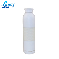 Botella de agua personalizada con agarre de acero inoxidable, botella de agua de doble pared de 500ml
