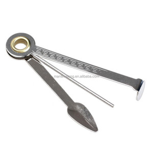Limpiador de Pipas de Fumar 3 en 1 de Acero Inoxidable, Herramienta de Limpieza de Pipas de Tabaco, Escariadores, Prensador <span class=keywords><strong>para</strong></span> Narguiles, Pipas, Pipas de Agua, etc. - Product Image 3