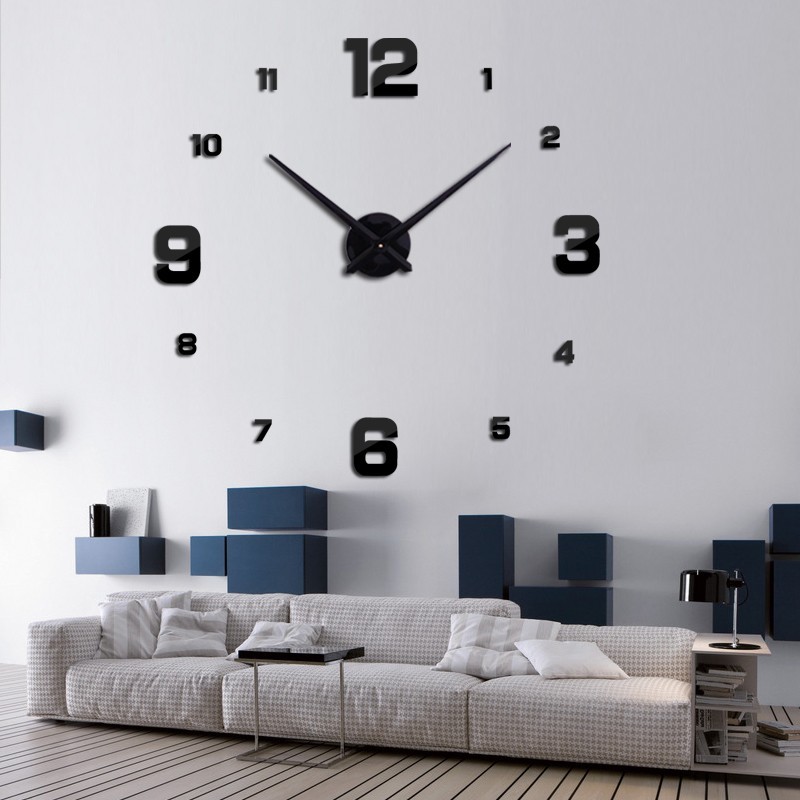 大现代豪华数字挂钟reloj pred horloges大创意3D DIY挂钟家居装饰挂钟墙石英模拟| Alibaba.com
