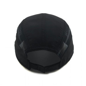 Alta Qualidade Custom Sports Cap Dry Fit Running <span class=keywords><strong>Hat</strong></span> Chapéu Preto Micro Fibra Chapéus Unisex Respirável Truck Driver <span class=keywords><strong>Hat</strong></span>