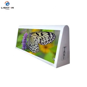 Lunga durata illuminato alla fermata del bus a cristalli liquidi di pubblicità schermo/auto taxi top led display/taxi light box - Product Image 4