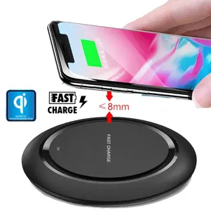 Promotion Q18 K18 10w portable mobile phone Qi Wireless Fast Charger plate For Iphone 8 plus X Xs Xr max for samsung S8 S9 Note8