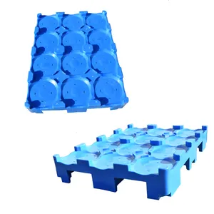 Large load capacity 12 barrels of 5 gallon water bottles plastic pallet