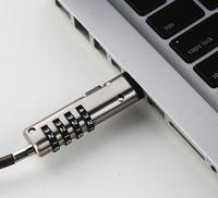 Personalizado a 4 Digital USB portátil Cable de seguridad de bloqueo para computadora y