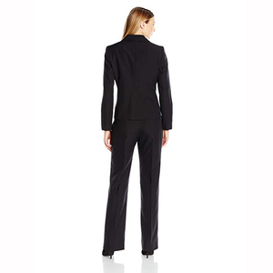 <span class=keywords><strong>Pantalon</strong></span> de qualité supérieure manteau conception photos femmes <span class=keywords><strong>mariage</strong></span> décontracté affaires noir costume <span class=keywords><strong>pour</strong></span> dame à la mode femmes costumes deux pièces - Product Image 2