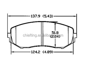 בנדיקס ביקורת d1188 55200-65J00 לסוזוקי מול oem רפידות בלם רפידות בלם 