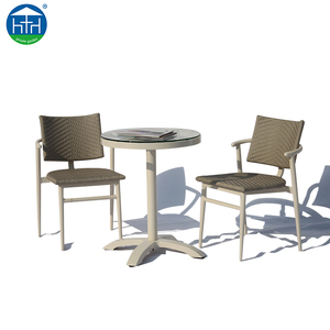 DW-DT072 balcón al por mayor 3 unids <span class=keywords><strong>Bistro</strong></span> set, mesa redonda, <span class=keywords><strong>bistro</strong></span> mimbre al aire libre juego de muebles - Product Image 2