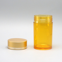 Ücretsiz örnek 160ml lüks plastik PS beslenme takviyesi kapsül Tablet hap makinesi konteyner ile alüminyum vidalı kapak