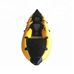 Kayak de pesca plegable con puntada de caída inflable