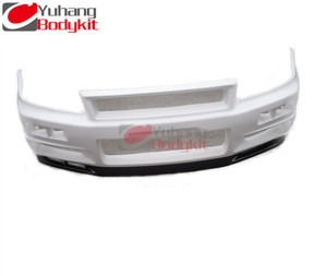 Per <span class=keywords><strong>R34</strong></span> <span class=keywords><strong>GTR</strong></span> Nismo Vetro FiberFront Paraurti e Fibra di Carbonio Labbro Anteriore