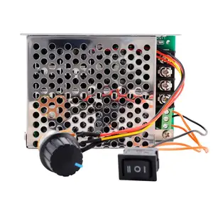 Contrôleur de vitesse de moteur PWM, 10-50V, 40A, panneau de Module de régulateur de vitesse avec interrupteur CW/CCW, potentiomètre de réglage TE535