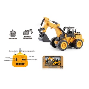 1:32 escala 2,4G 5CH vehículo de construcción máquina de ingeniería rc excavadoras de juguete para niños