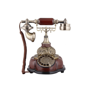 <strong>Old</strong> Fashion Antique Wood Desk <strong>Telephone</strong> Vintage wooden Home Decor <strong>Telephone</strong> For Gift - Product Image 4