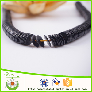 11 * 1 mm muestras libres hainan cáscara de coco cuentas de madera venta al por mayor de <span class=keywords><strong>la</strong></span> joyería del grano - Product Image 1