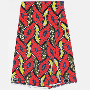 Wax authentique 100% polyester, <span class=keywords><strong>tissu</strong></span> africain avec imprimés, vente <span class=keywords><strong>en</strong></span> <span class=keywords><strong>gros</strong></span> - Product Image 6