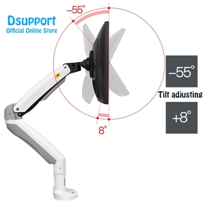 Soporte <span class=keywords><strong>de</strong></span> Monitor <span class=keywords><strong>de</strong></span> Aleación <span class=keywords><strong>de</strong></span> Aluminio F100A con Resorte <span class=keywords><strong>de</strong></span> Gas, para Pantallas <span class=keywords><strong>de</strong></span> 22-35 Pulgadas, Rotación <span class=keywords><strong>de</strong></span> 360°, Inclinación, Giro, Montaje <span class=keywords><strong>de</strong></span> Escritorio, Dos Puertos USB, Negro - Product Image 6