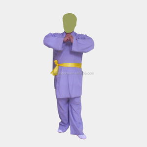 Roupas de algodão profissional han, uniforme de monge budista kungfu