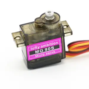 Mg90s 12g 1.8kg servo para rc modelo raspberry pi robótica e educação robô servo motor 90 180 e 360 graus mg90