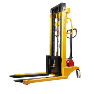 Semi Elektrische Zelf Lift Stapelaar 2ton 3ton Afstandsbediening Elektrische Stapelaar Heftruck Aangedreven Pallet Truck Ac Motor 1000 ~ 2000kg